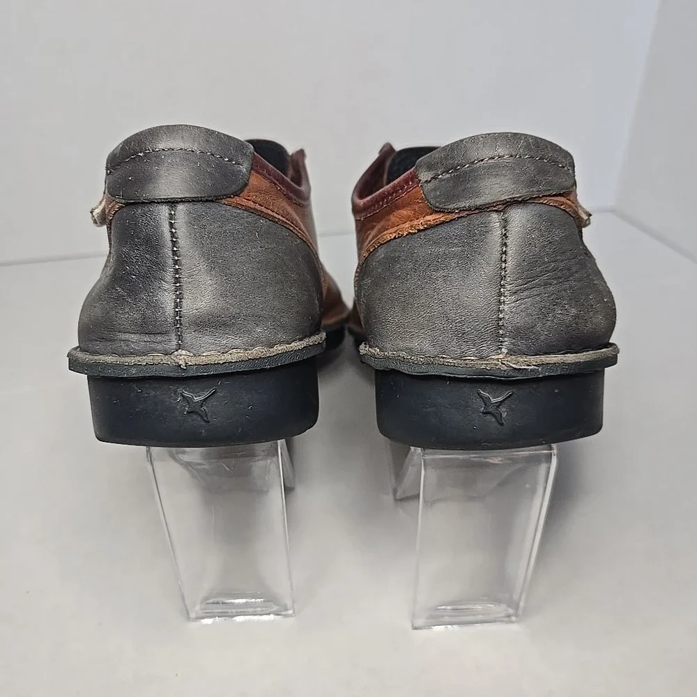 Pikolinos Mens Size 40 EU Brown Leather Lace Up Shoes Hecho en España Made Spain